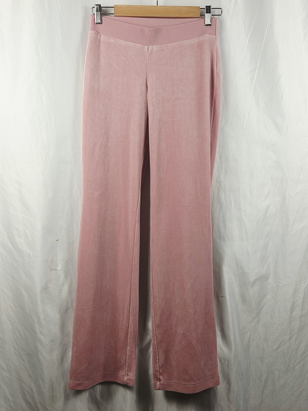 Juicy Couture Classic Dusty Pink Velvet Velour Lounge Pants Size XS